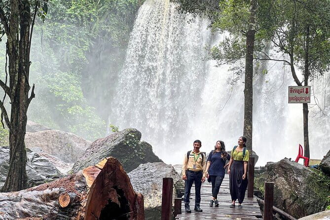 3 Day Angkor Wat Kulen Mountain Beng Mealea and Floating village - Kulen National Park stops: cliff views, a reclining Buddha climb, and the 1000 Lingas