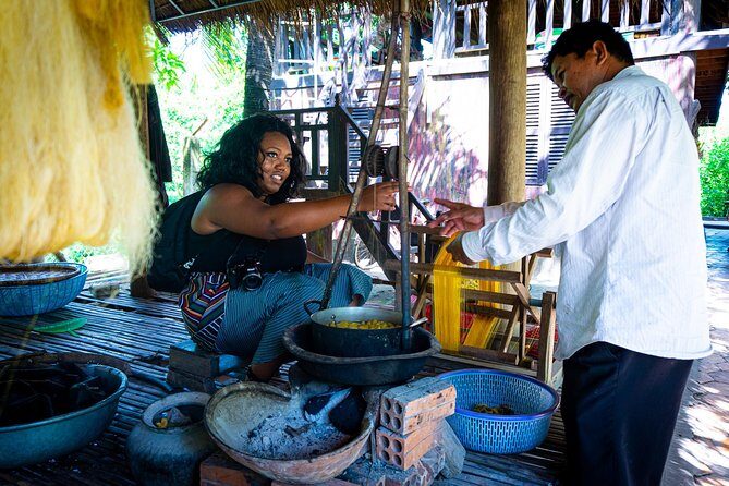 A Half Day Tour in Phnom Penh City - Silk Island on the Mekong: Tuk Tuks, Countryside Views, and Silk Work