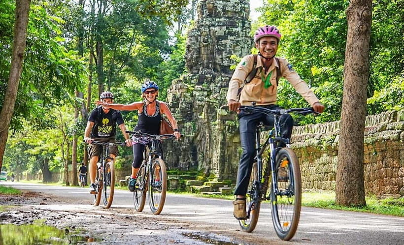 Angkor Bike tour & Gondola Sunset Boat - The big idea: bike away from the main Angkor flow