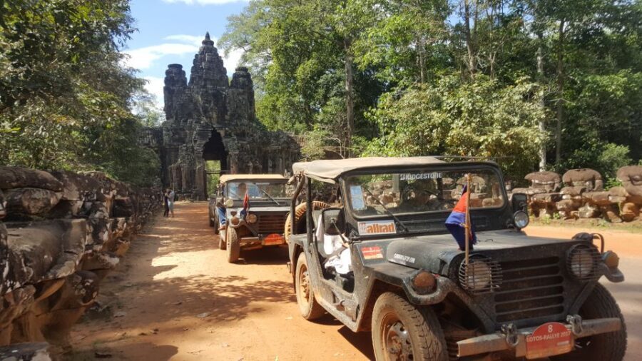 Angkor Wat in a vintage Jeep with driver - jeep rental - Angkor Wat and Angkor Thom: The Big Names With Real Entry Reality