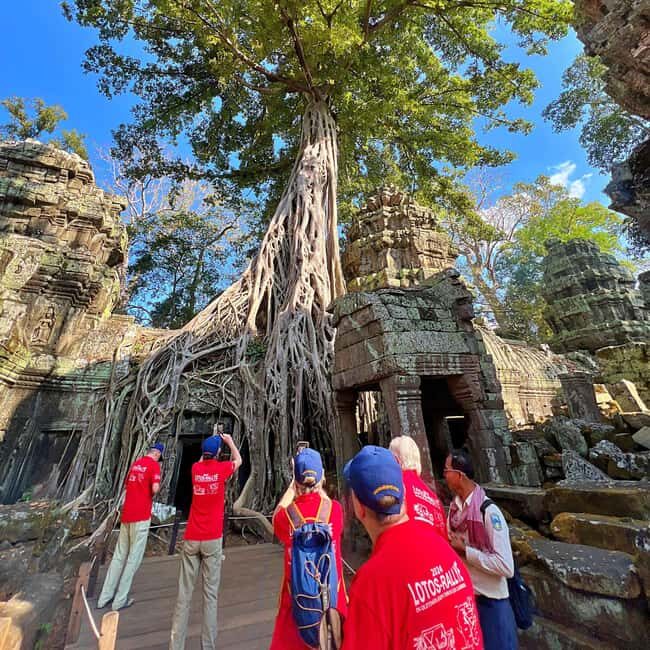 Angkor Wat in a vintage Jeep with driver - jeep rental - Ta Prohm Trees and Bayon Climb: What You’ll Actually Do