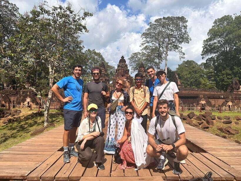 Angkor Wat Sunrise Shared Tours: Bayon-Ta Prohm-Banteay Srei - Sunrise at Angkor Wat: the moat reflection moment
