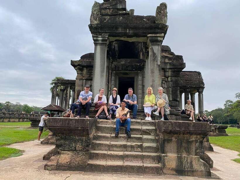 Angkor Wat Sunrise Shared Tours: Bayon-Ta Prohm-Banteay Srei - Banteay Srei: pink carvings, break time, and a slower rhythm