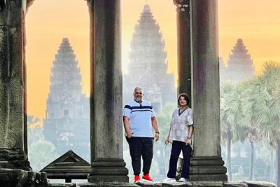 Angkor World Heritage with Sunrise - Small Group - Sunrise at Angkor Wat: from the pool edge to the main corridors