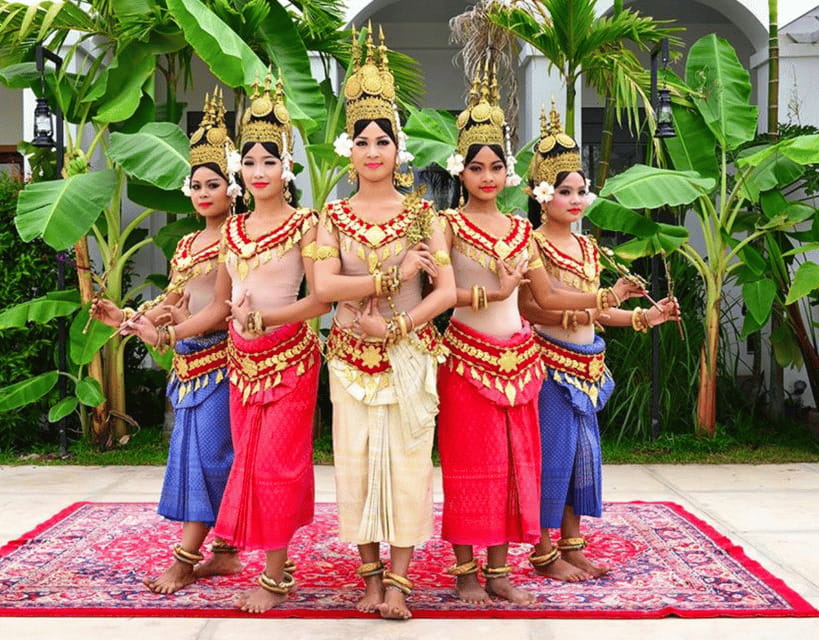 Apsara Dance Show with Dinner by Tuk-Tuk Roundtrip Transfer - Four-course Cambodian dinner: what you’re likely to taste