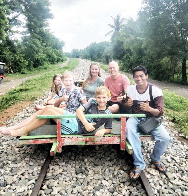 Bamboo Train, Banann Temple, Fruit Bat, Bat Cave, Sunset - Bamboo Train Battambang: The Iconic Ride Through Rice Barn Country