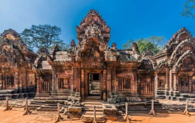 Bantey Srei, Kbal Spean and Landmine museum Private Tuk-Tuk - Banteay Srei (The Pink Lady): Small Temple, Big Carving Focus