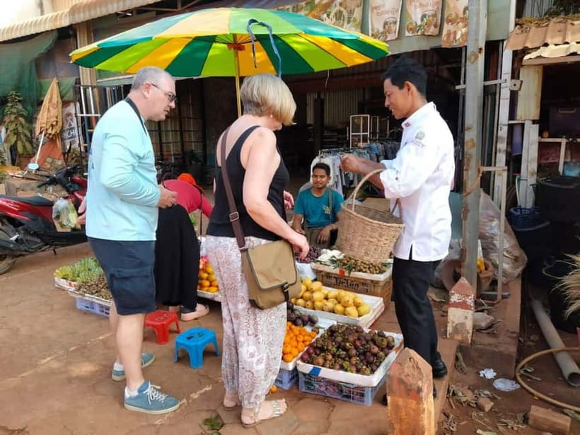 Battambang: Cooking Class and Market Touring - Cooking in a Local Home: 2 Savory Dishes and 1 Sweet Dessert