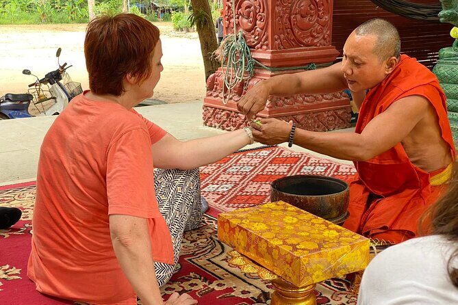 Buddhist Monastery with Monks Water Blessing - Inside the Pagoda: The Two-Part Water Blessing Ritual