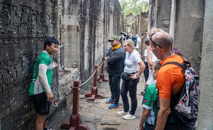 Cycle Angkor Backroad Bike Tour / E-Bike or Tuk Tuk - Ta Prohm on forest trails: jungle, shade, and film-famous stone