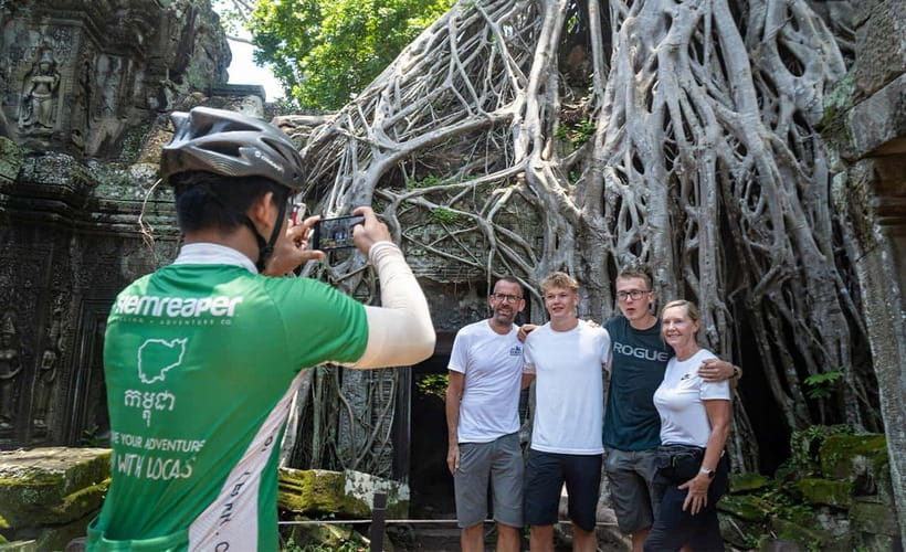 Cycle Angkor Backroad Bike Tour / E-Bike or Tuk Tuk - Pickup, bikes, helmets, and the small-group reality