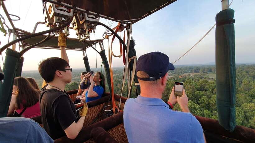 From Krong Siem Reap: Angkor Hot Air Balloon Ride w/ Pickup - From Krong Siem Reap to the balloon: pickup, transfer, and photo time
