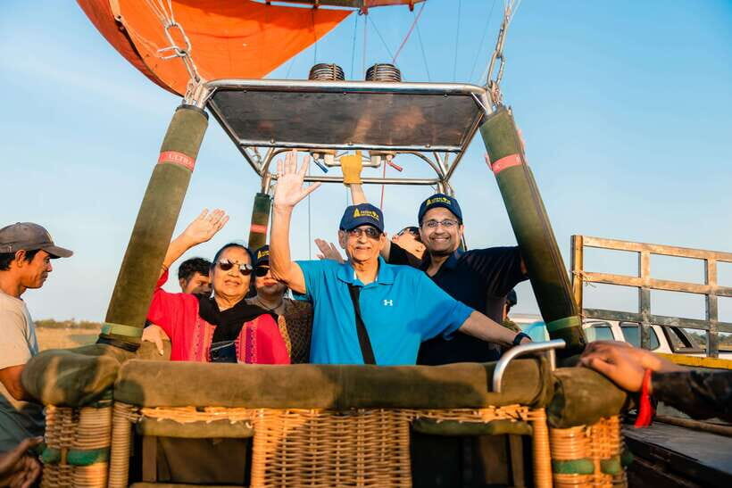 From Krong Siem Reap: Angkor Hot Air Balloon Ride w/ Pickup - Seeing Bakong and Lolei temples from the sky (and why that can be a trade-off)