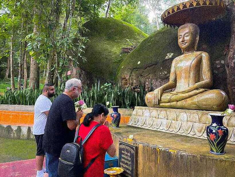 From Siem Reap: Guided Kulen Waterfall Tour - Reclining Buddha and hilltop temple ruins on Phnom Kulen