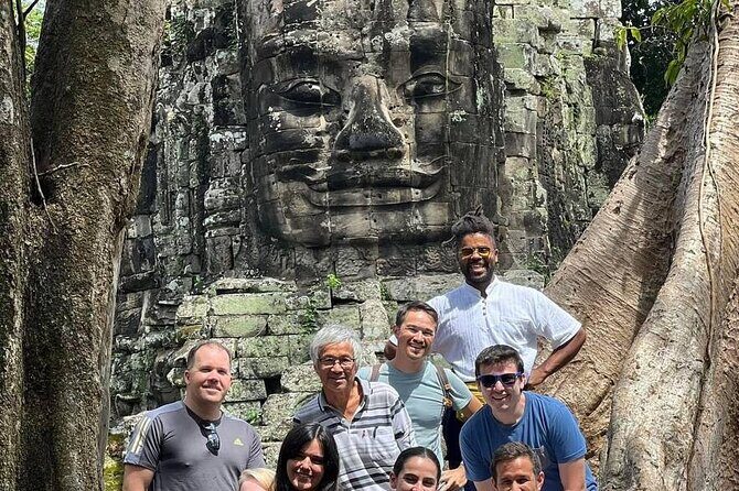 Full Day Archeological Tour in Siem Reap with Sun Set - South Gate of Angkor Thom: The Best Faces in a Quick Photo Window