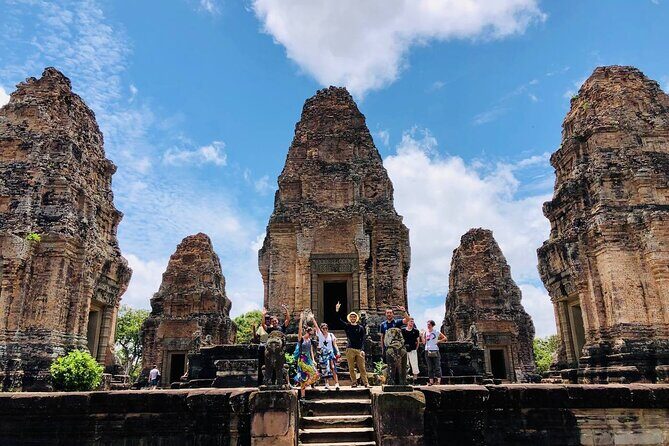 Full-Day Banteay Srei & 4 Temples - Grand Tours Join-in Tour - Preah Khan and Eastern Mebon: larger scenes, Khmer stories you can actually follow