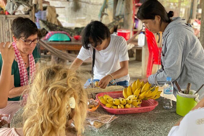 Full day tour by bicycle & tuk tuk,bamboo train,bat cave,villages - Bamboo Train Battambang: villages, farms, and an extra $5 ticket