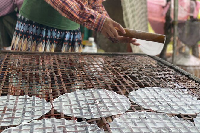 Full day tour by bicycle & tuk tuk,bamboo train,bat cave,villages - Snacks, tastings, and the rice wine factory stop
