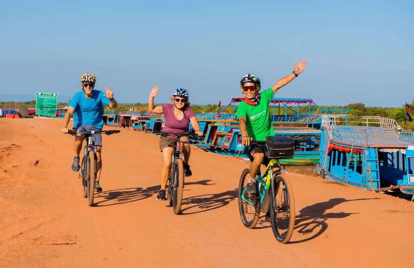 Kampong Phluk: Floating Village Sunset Bike Tour or E-Bike - Siem Reap Countryside Riding: Dirt Roads, Farm Stops, and Guide Talk