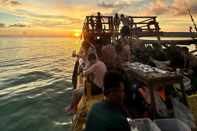 Koh Rong Tour: A Snorkeling, Fishing, Sunset, Plankton - Long Beach break: 5 km of sand, BBQ, and sunset timing