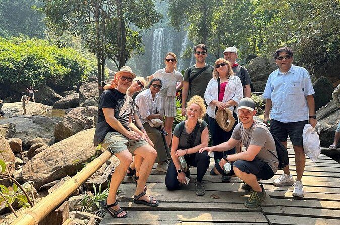 Kulen Waterfall and Banteay Srei -Lady Temple - Pre Rup pyramid temple: a 10th-century landmark by King Rejandravaraman
