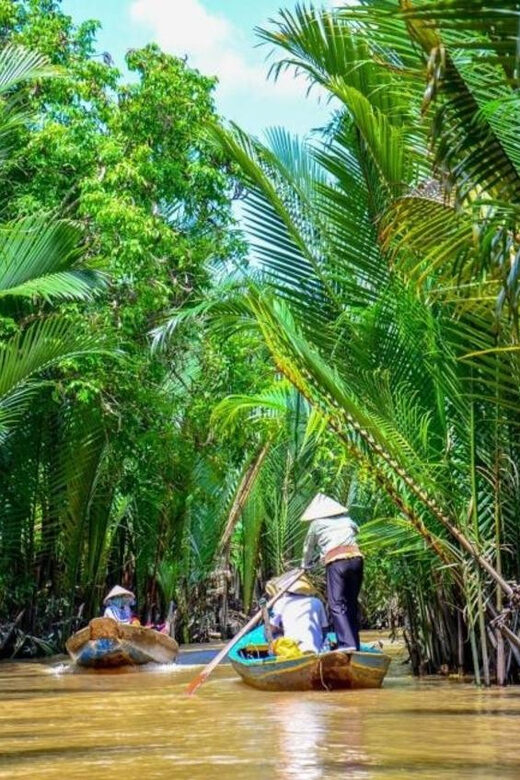 Mekong Delta Full Day Tour | From Ho Chi Minh, Vietnam - Thoi Son canal in Ben Tre: hand-rowed and palm-shadowed