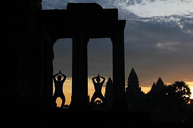 One Day tour with sunrise in car with A/C or Van & Guide. - Angkor Wat at sunrise: views, calm, and the lotus-pond factor