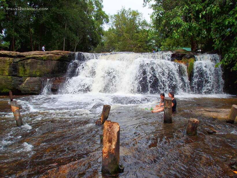 Phnom Kulen National Park Admission Ticket - The hilltop walk and the Reclining Buddha in sandstone