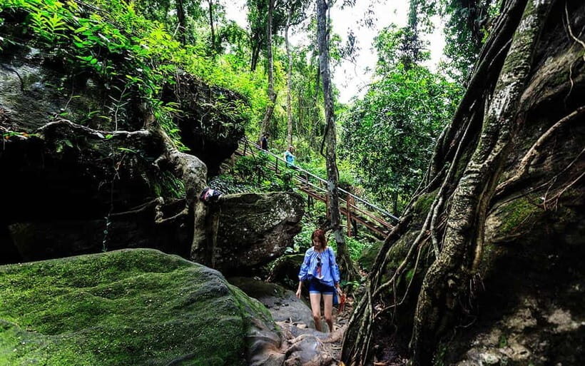 Phnom Kulen Waterfall & the Sacred 1000 Lingas (with Lunch) - Kulen Waterfall: two tiers, swimming time, and “find your spot”