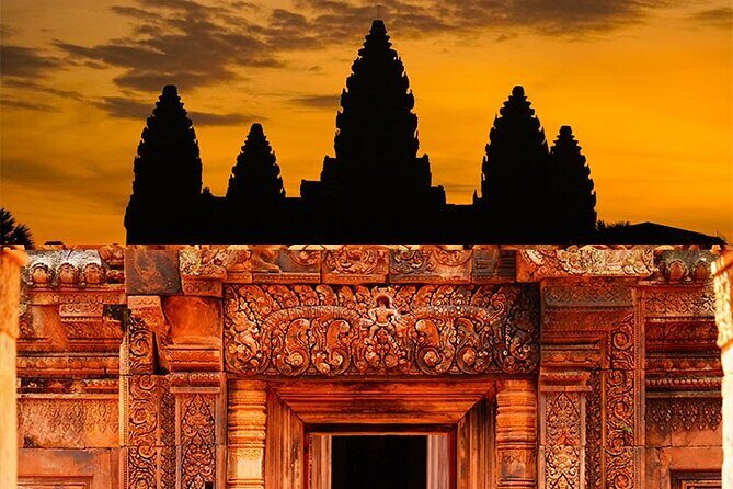 Private Angkor Sunrise Bayon Ta Prohm Bonteay Srie Vip Tour - Angkor Thom and Bayon face towers: photos plus actual meaning