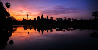 Private Angkor Sunrise, Guide Breakfast and Tuktuk included - Angkor Wat sunrise from the lesser-used eastern side