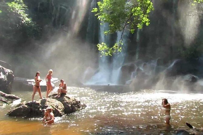 Private Kulen Mountain and Beng Mealea Temple Tour - Stop 1: Phnom Kulen waterfall, the River of a Thousand Lingas, and the Reclining Buddha