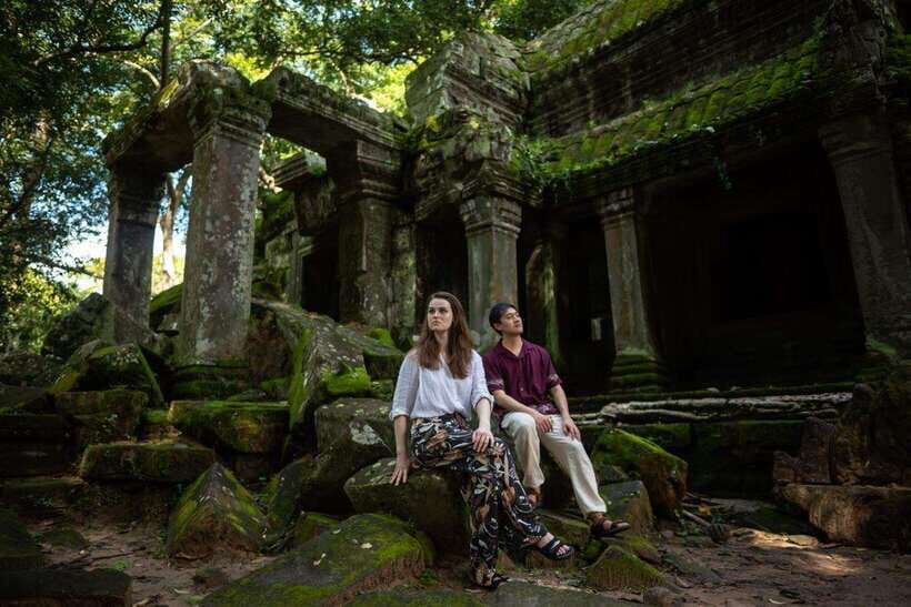 Professional Photoshoot in Angkor Archaeological Park - Bayon Temple faces: turning a landmark into portraits