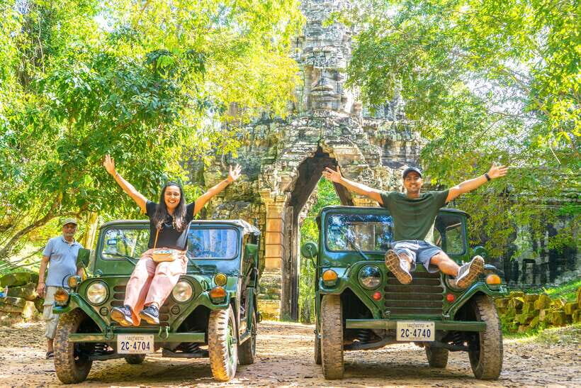 Siem Reap: Angkor Sunrise Jeep Tour / SUV Car Available - Jeep ride logistics: open-air fun, real roads, and photo pauses