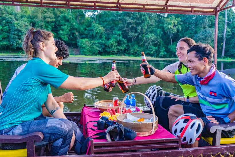 Siem Reap: Angkor Sunset Bike & Boat Tour /E-Bike Available - Key highlights that make this tour worth your time