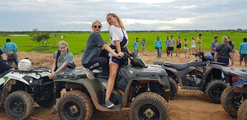 Siem Reap: Countryside Quad Bike Sunset Adventure - The guided off-road hour: rice fields, buffalo ponds, and village life