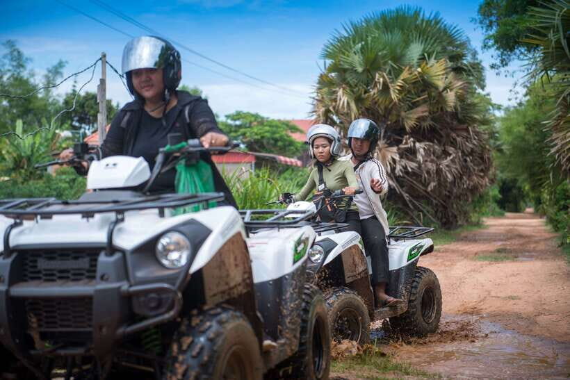 Siem Reap: Countryside Quad Bike Sunset Adventure - Baitang Siem Reap sunset break: walk, welcome refreshments, snacks, and tasting