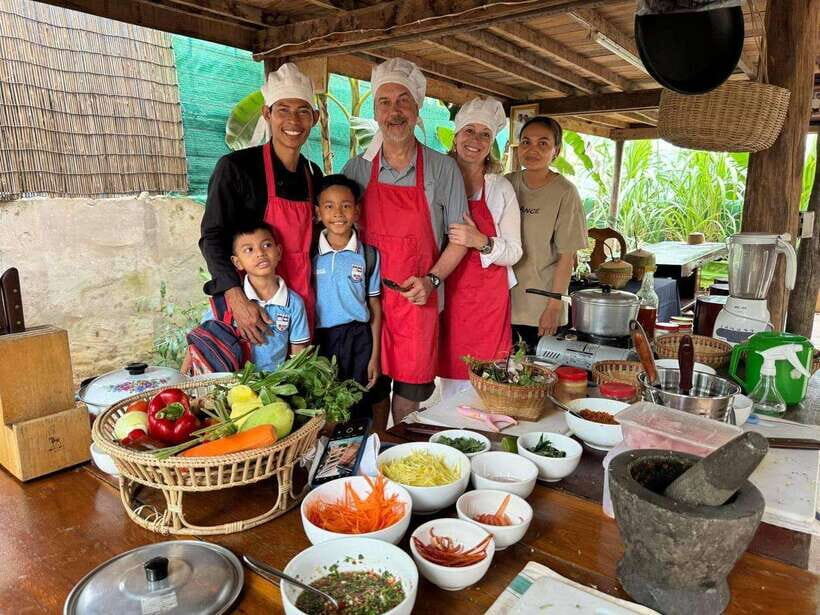 Siem Reap Khmer Cooking Class and Local Market Tour - The cooking class itself: making Khmer dishes from start to finish