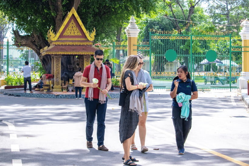 Siem Reap: Khmer Water Blessing by Monk and Lotus Farm Visit - Entering the Royal Residence Shrine Zone