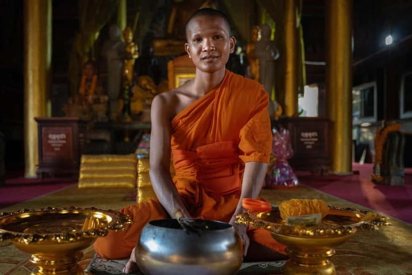 Siem Reap: Monk Blessings and Village Life Scooter Tour - West Baray pagoda: Buddhist paintings, a monk meeting, and a blessing