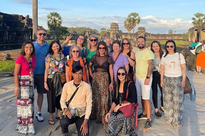 Siem Reap Shared Full-Day Guided Tour of Angkor Temples - Angkor Thom South Gate: the smiling stone faces first