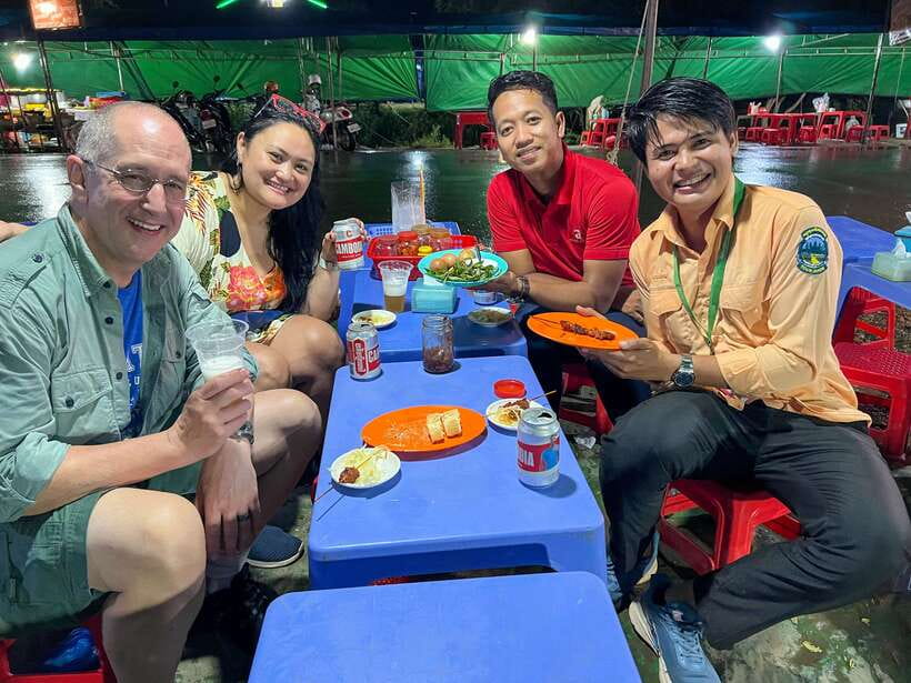 Siem Reap: Street Food Experience by Tuk-Tuk - Street 60 night market: skewers, sweets, and the insect question