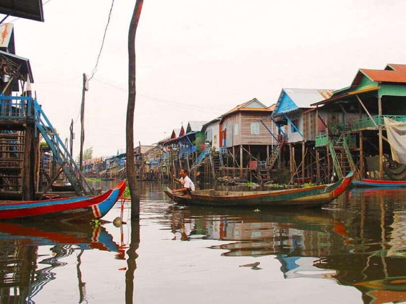 Siem Reap: Tonle Sap, Kampong Phluk & Floating Village Tour - Restaurant and Bamboo Bar: A Scenic Rest Stop With Community Connection