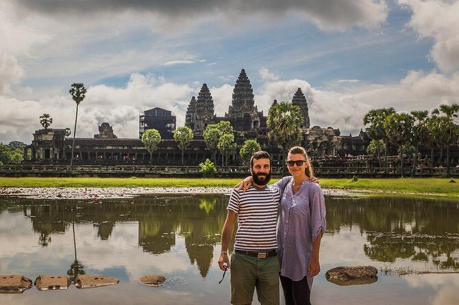 Sunset or sunrise bicycle tour around Angkor Wat and nearby temples - Angkor Thom and the South Gate: gods, demons, and two-wheel pacing