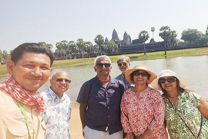Ultimate Half Day Tour- Angkor Wat, Ta Promh and Bayon Temple - South Gate of Angkor Thom and the big-face welcome