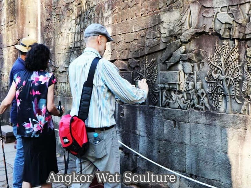 Ultimate Sunrise to Angkor Wat, Angkor Thom and Bayon Temple - Angkor Wat guided time: architecture and carvings you can actually place