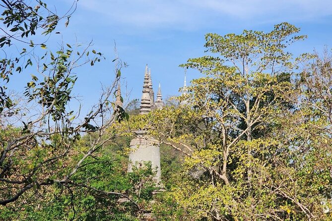 Visit Phnom Udong and Silk Island by Khmer Traditional Tuk-Tuk - Silk Island: riverside lunch, ferry crossing, and silk farm interest